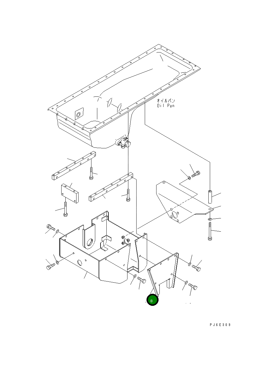 Крышка 6212-22-5821 Komatsu