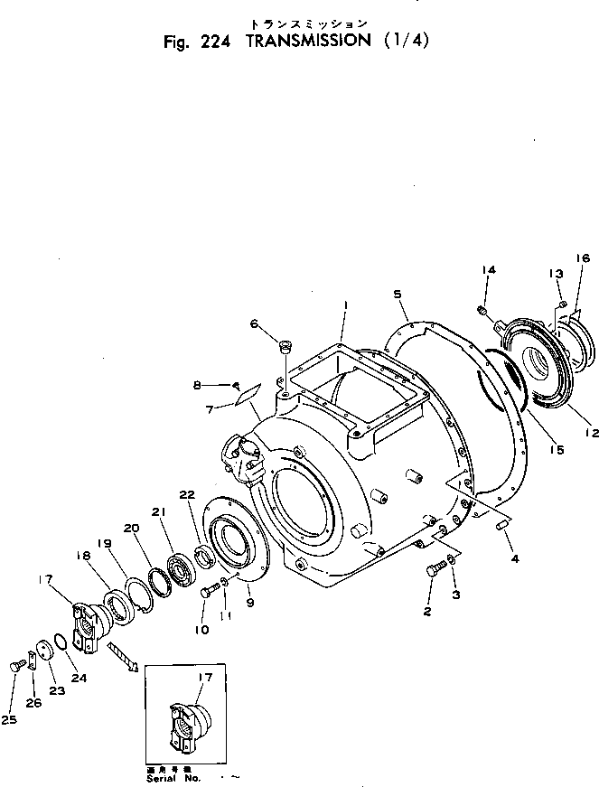 Кольцо уплотнительное (O-Ring) 256-15-19610  Komatsu