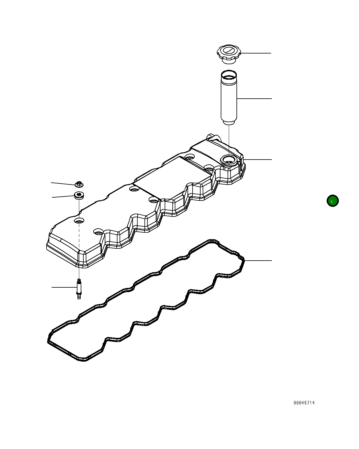 Крышка 6754-11-8111  Komatsu