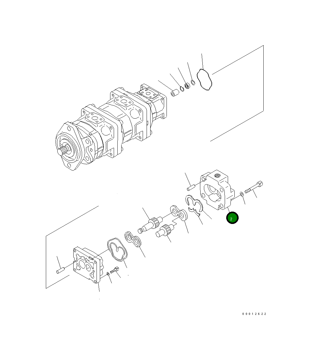 Крышка 705-40-24E70 Komatsu