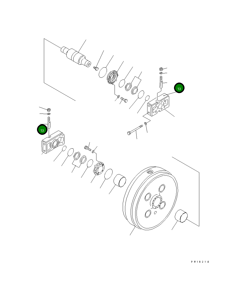 Болт 19M-30-13440 Komatsu