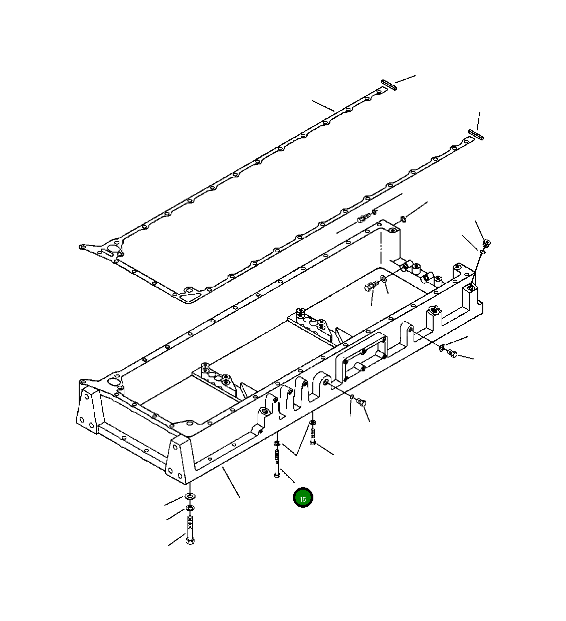 Болт 1307 889 H1 Komatsu