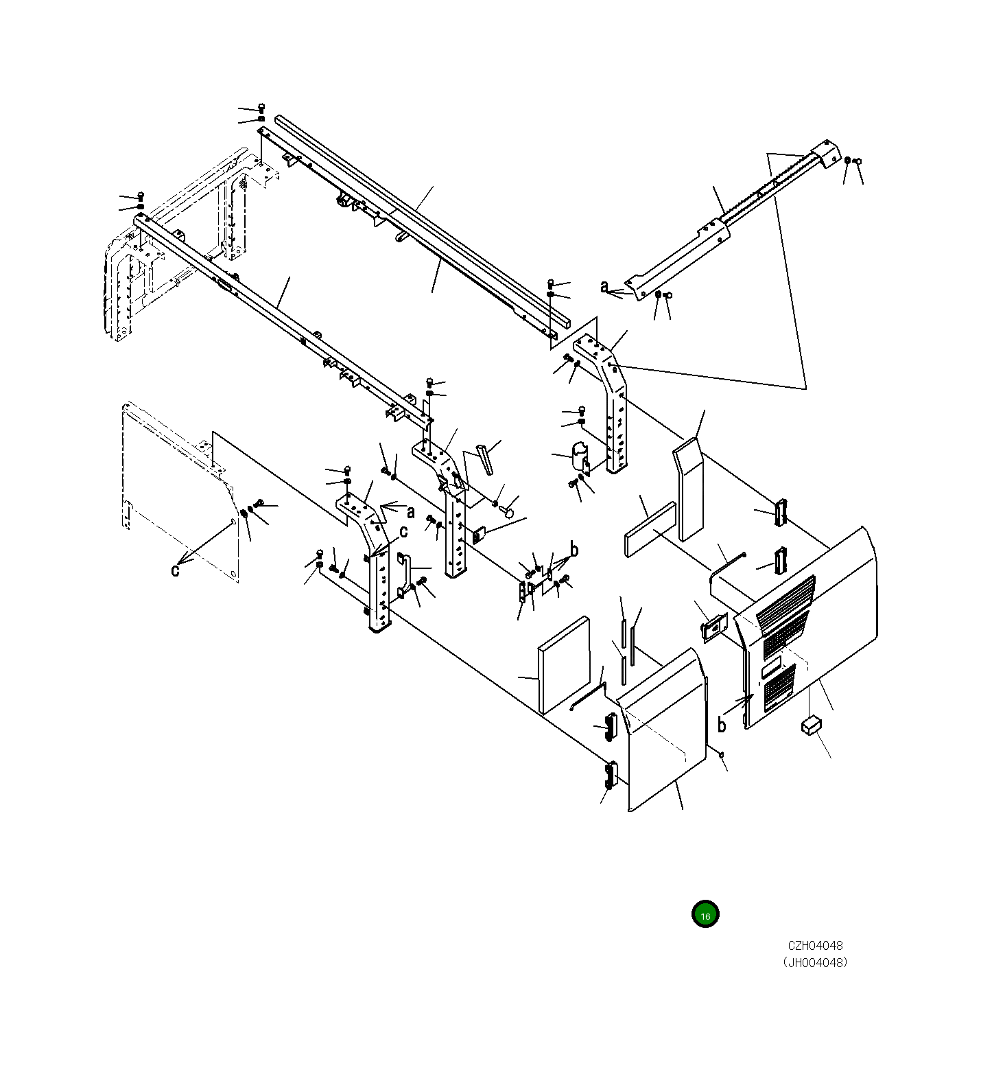 Крышка 206-54-21261 Komatsu