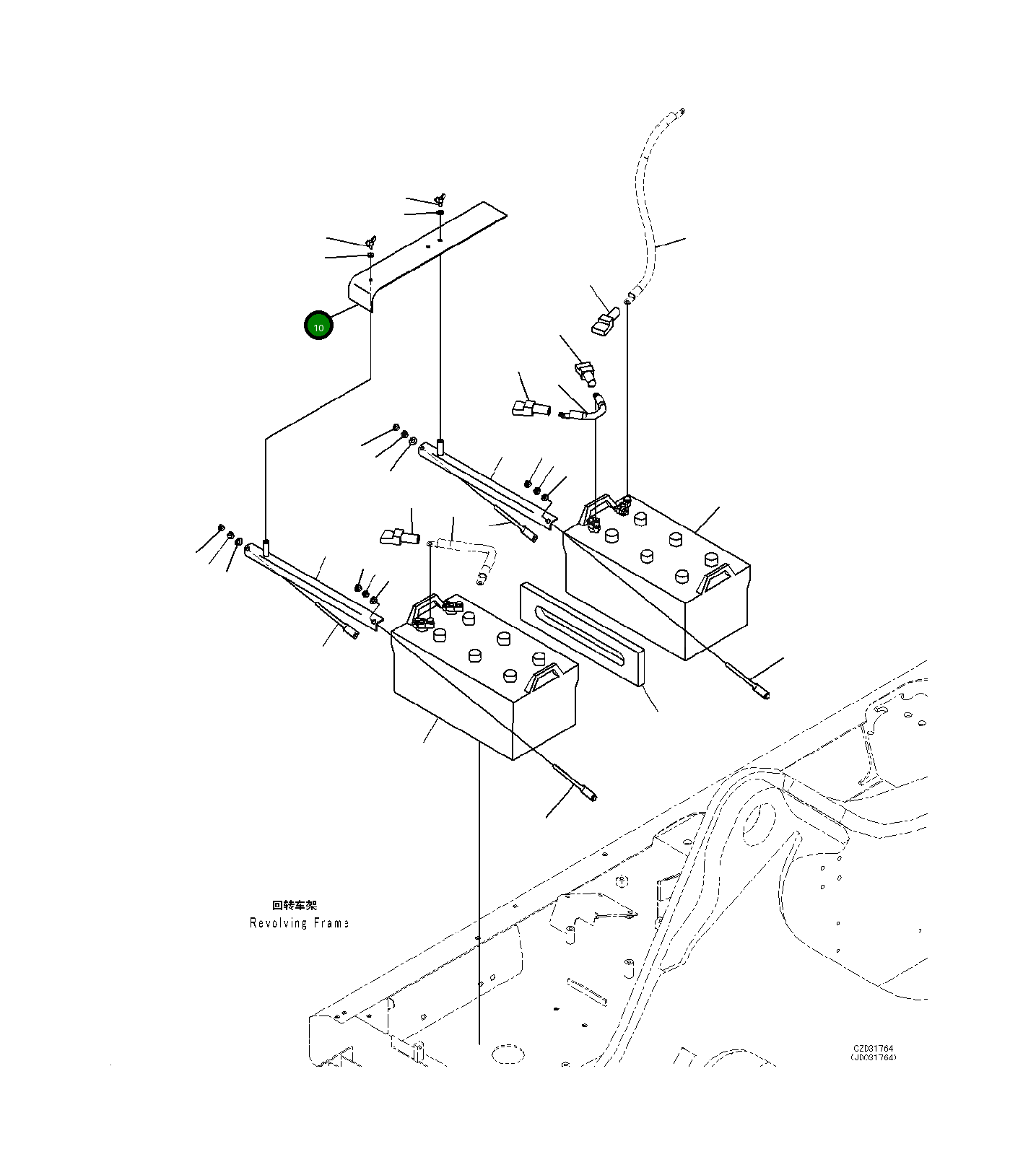 Крышка 21M-06-31430  Komatsu