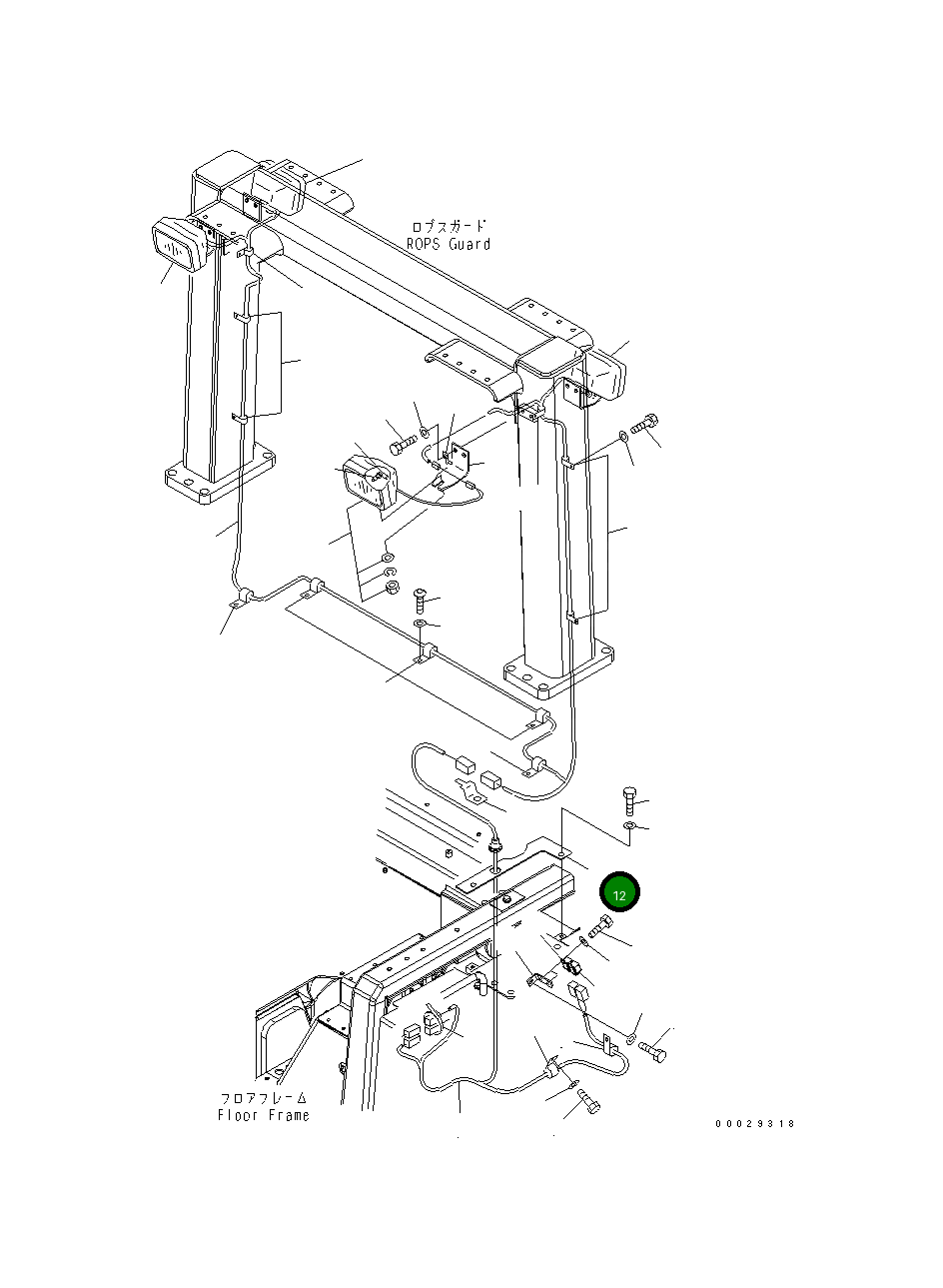 Крышка 154-54-74461 Komatsu