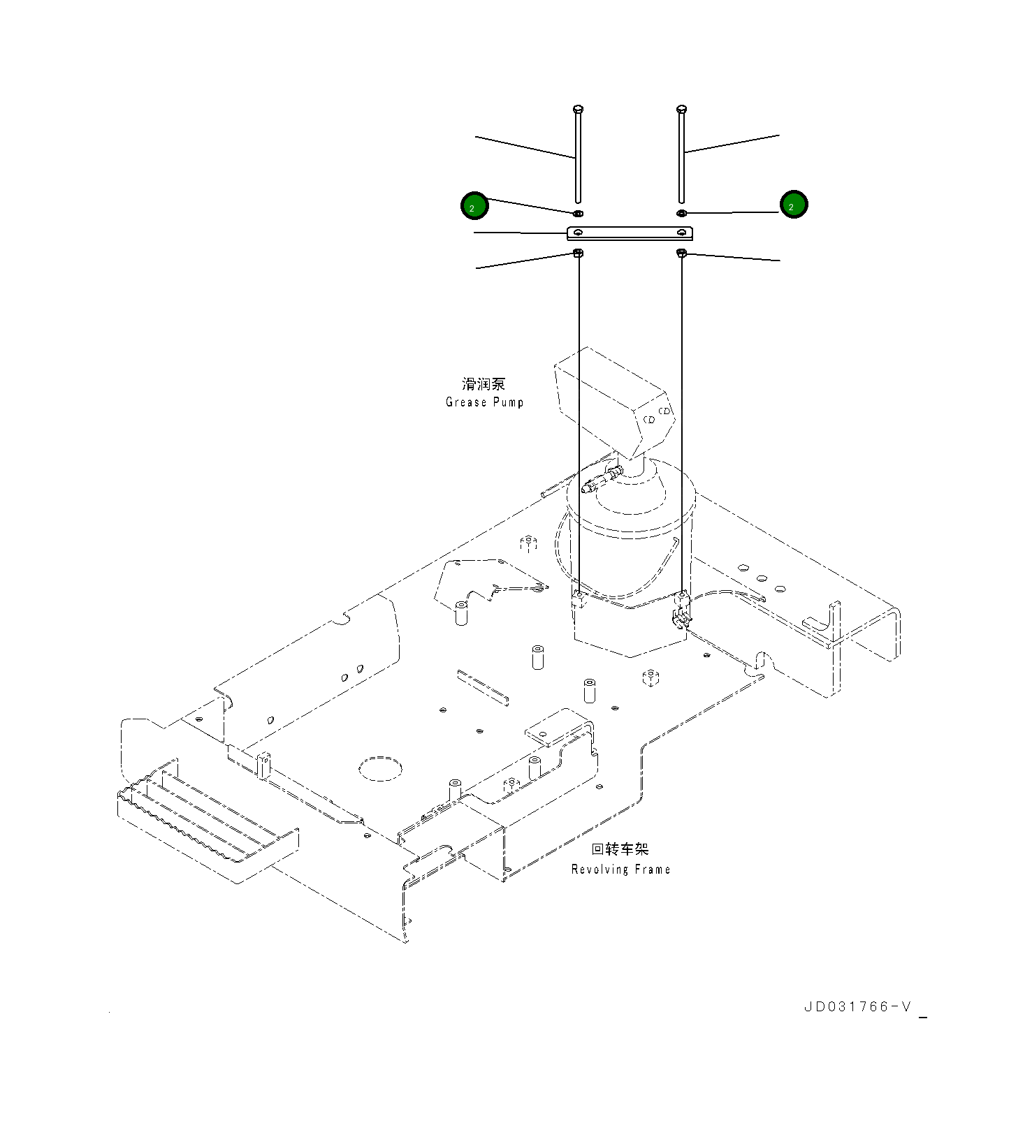 Болт 21M-98-21130 Komatsu