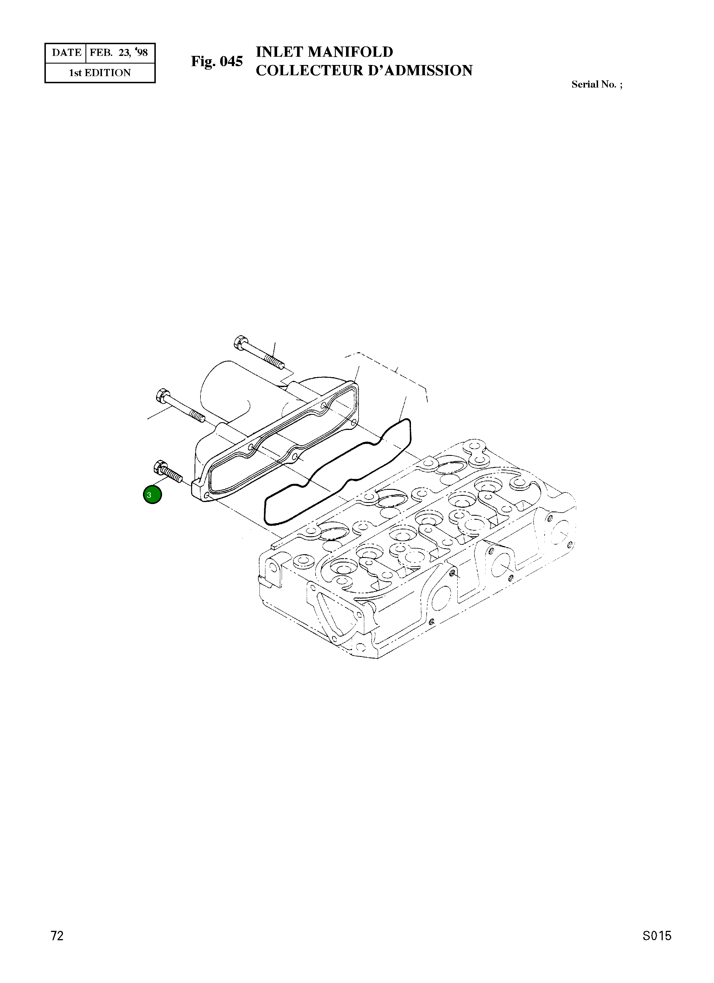 Болт 01023-50618 Komatsu