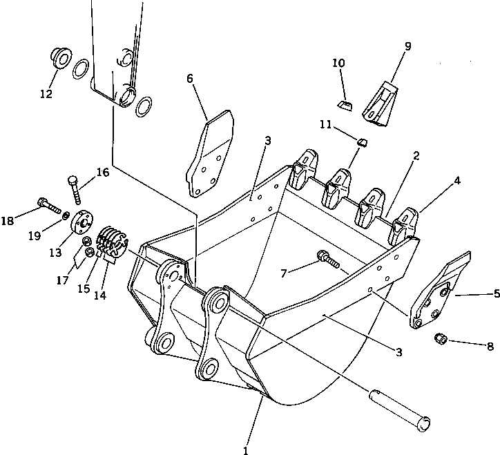 Болт 01675-32269  Komatsu