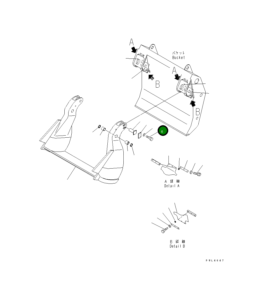 Болт DM30780699  Komatsu