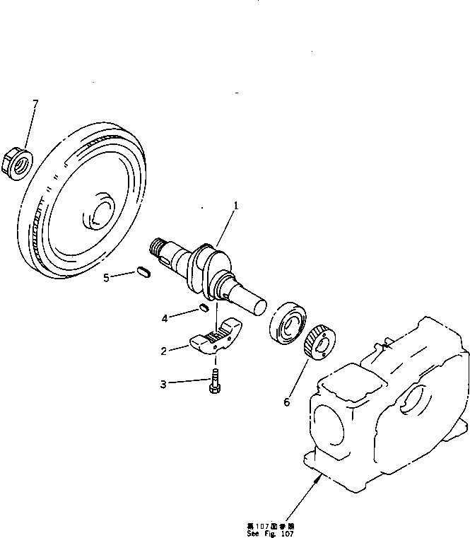 Болт YM106100-21130 Komatsu