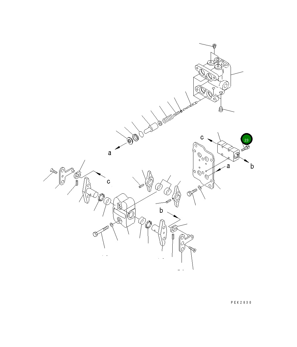 Болт 01252-30525 Komatsu