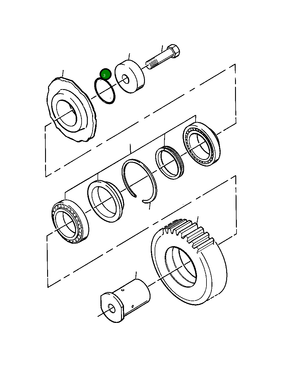 Кольцо уплотнительное (O-Ring) 730 968 C1 Komatsu