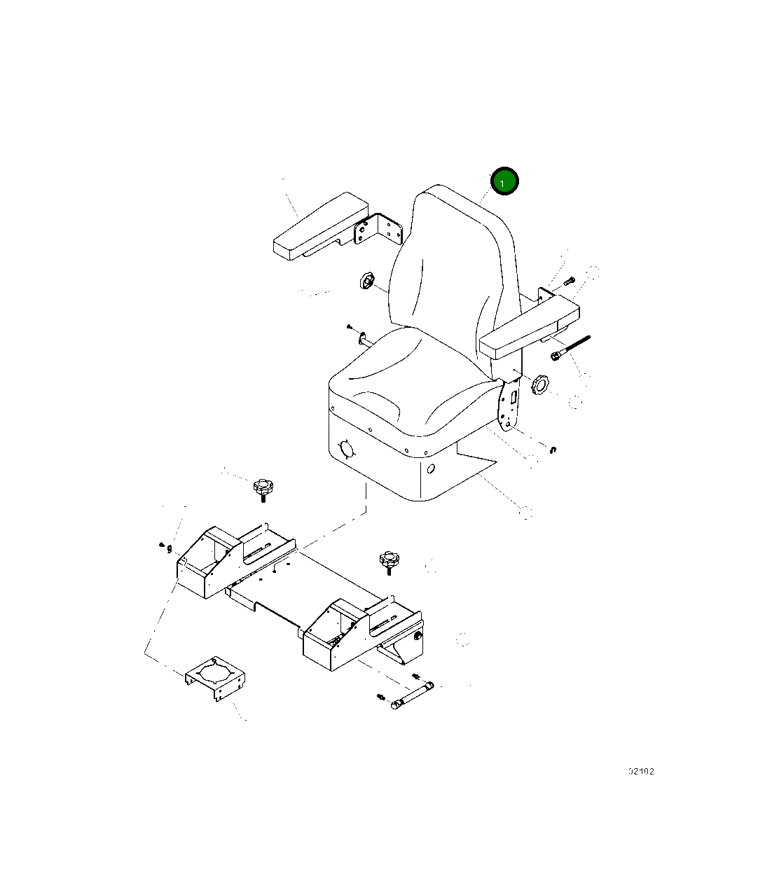 Крышка 22058 Komatsu