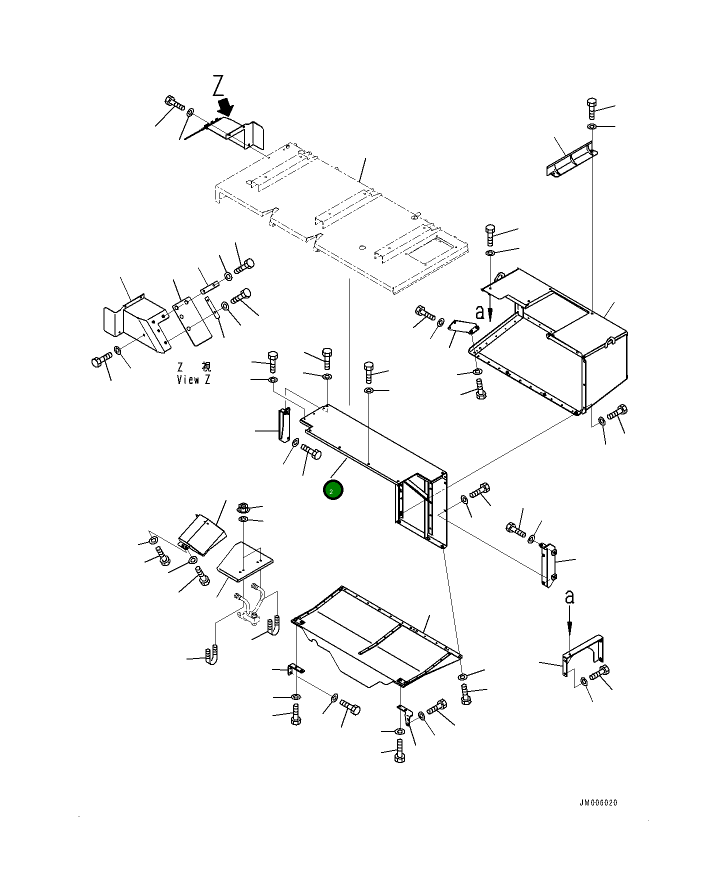 Крышка 561-84-8A540  Komatsu