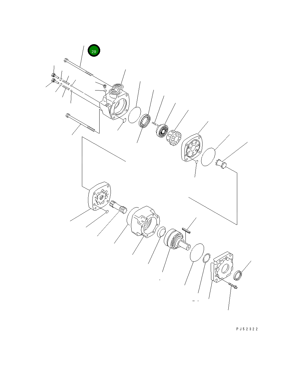 Болт ST14386-7  Komatsu