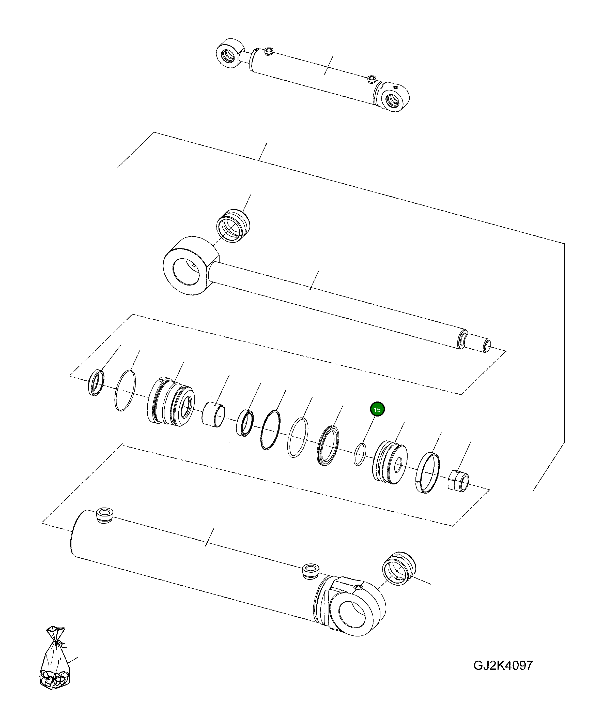 Кольцо уплотнительное (O-Ring) 42U-63-H0P07 Komatsu
