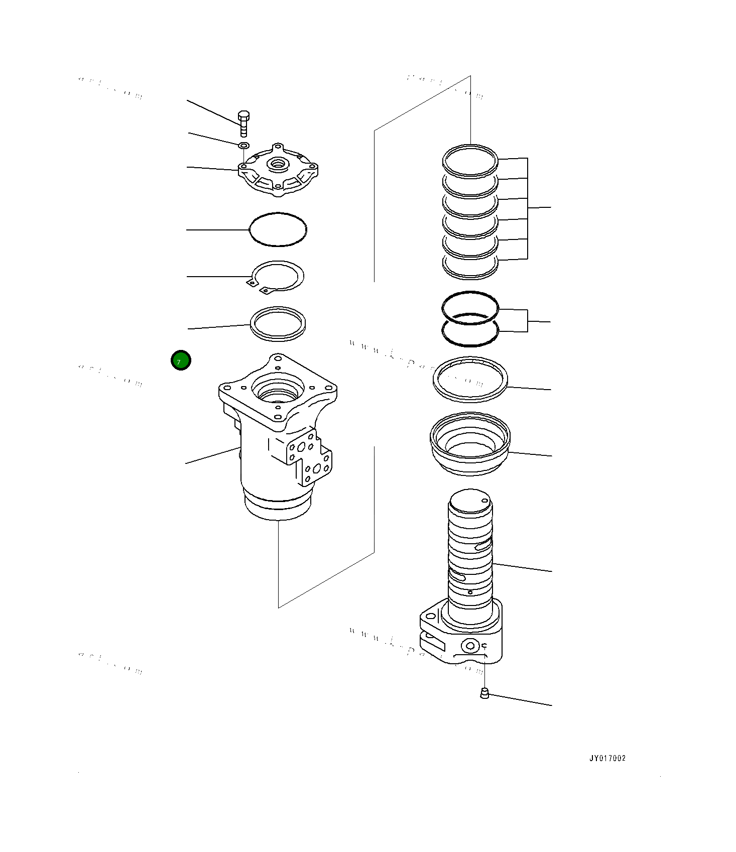 Кольцо 7030894510  Komatsu