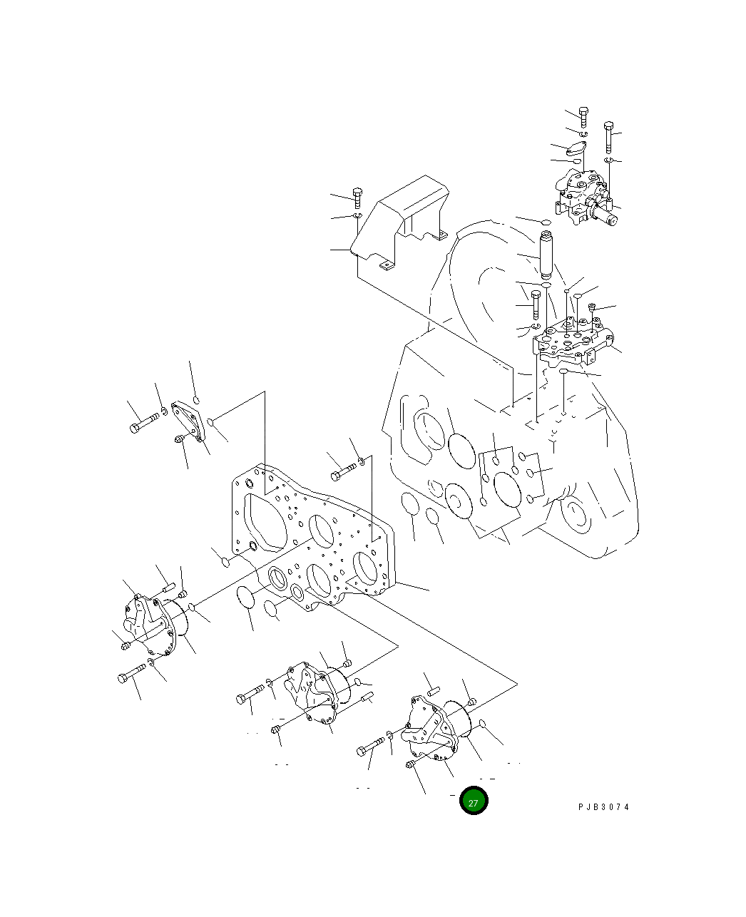 Крышка 156-76-22330  Komatsu