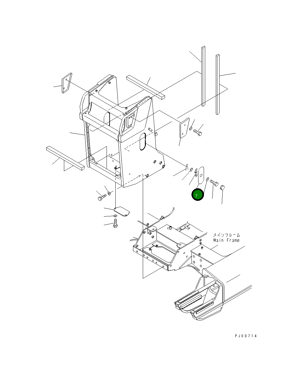 Крышка 11Y-54-11240 Komatsu