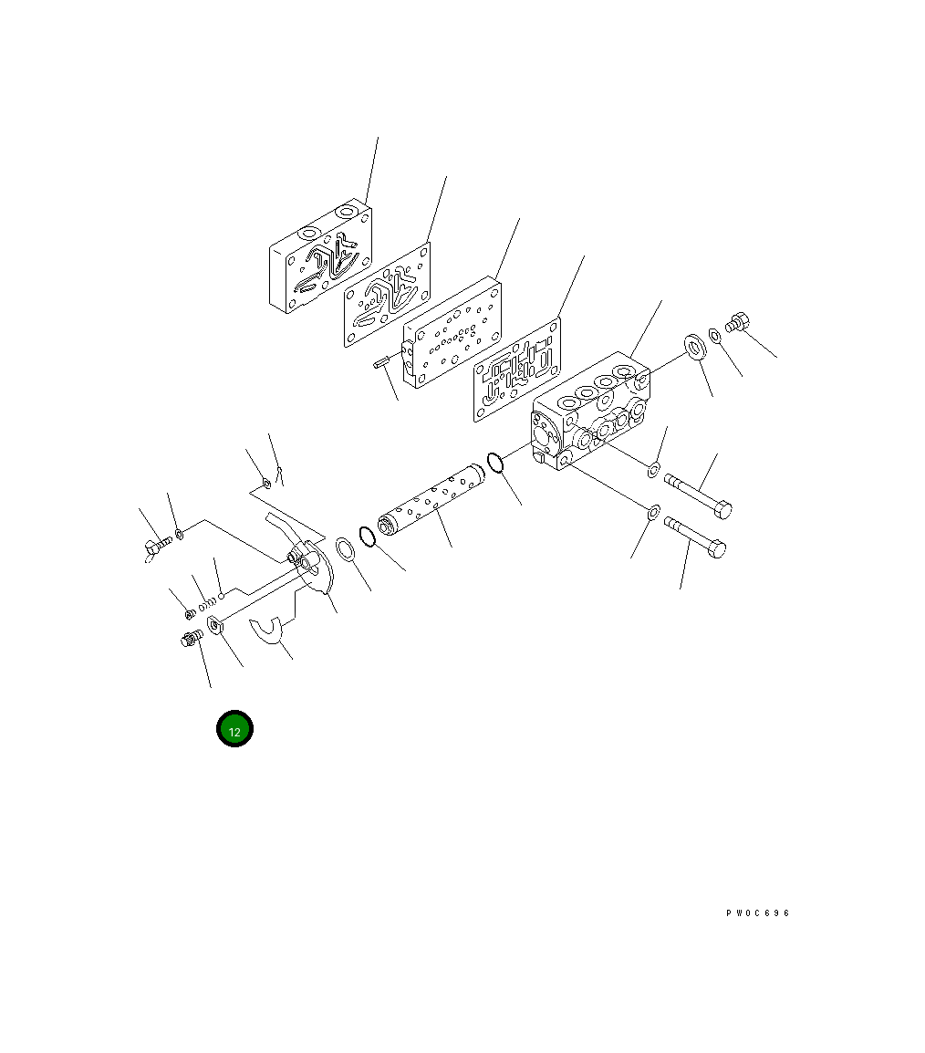 Болт 01437-11016 Komatsu