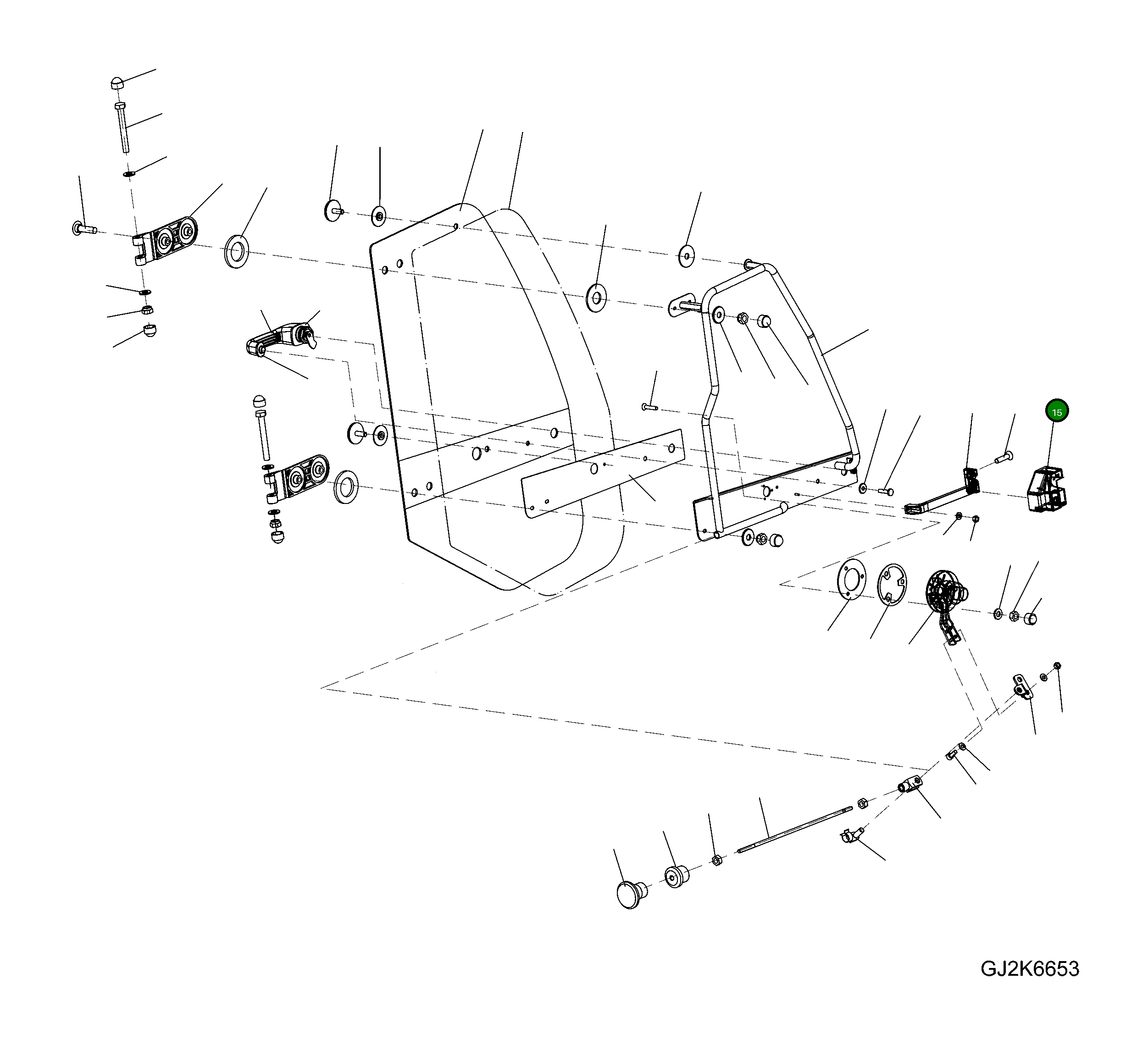 Крышка 42T-56-H0P43 Komatsu