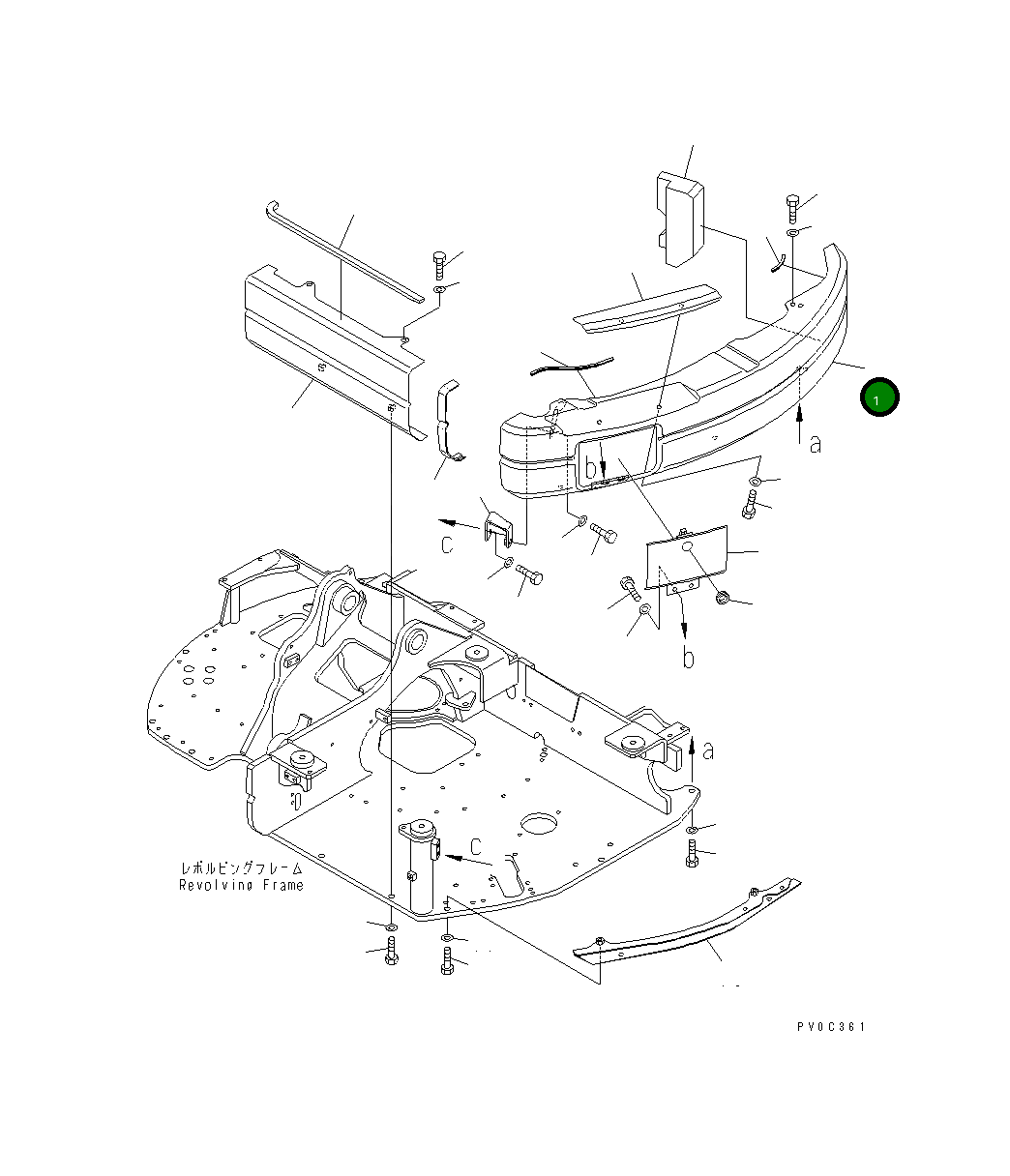 Крышка 20U-54-41301 Komatsu