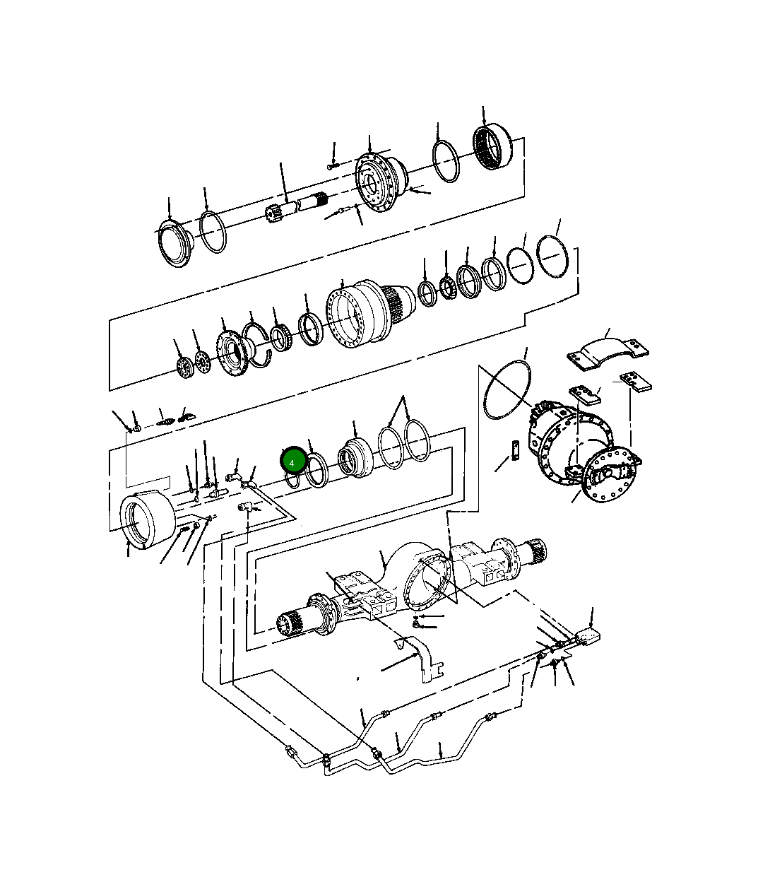 Кольцо уплотнительное (O-Ring) 1210 458 H1 Komatsu