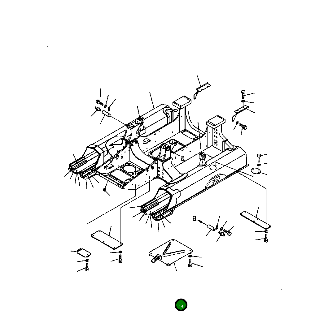 Крышка 124-21-51323 Komatsu