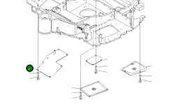 Крышка 22M-46-21151 Komatsu