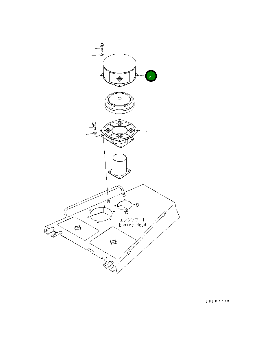 Крышка 154-54-78670 Komatsu