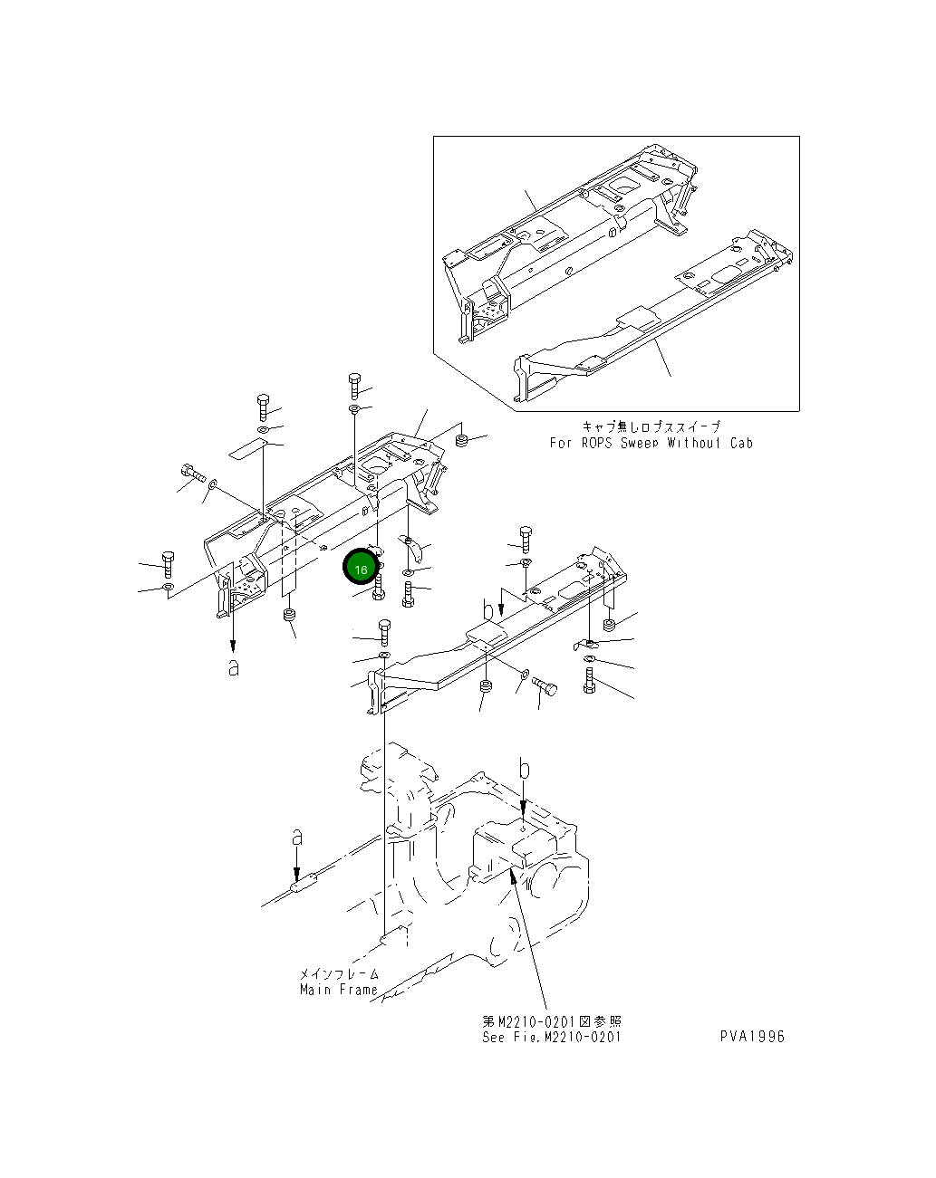 Крышка 14X-54-13160  Komatsu