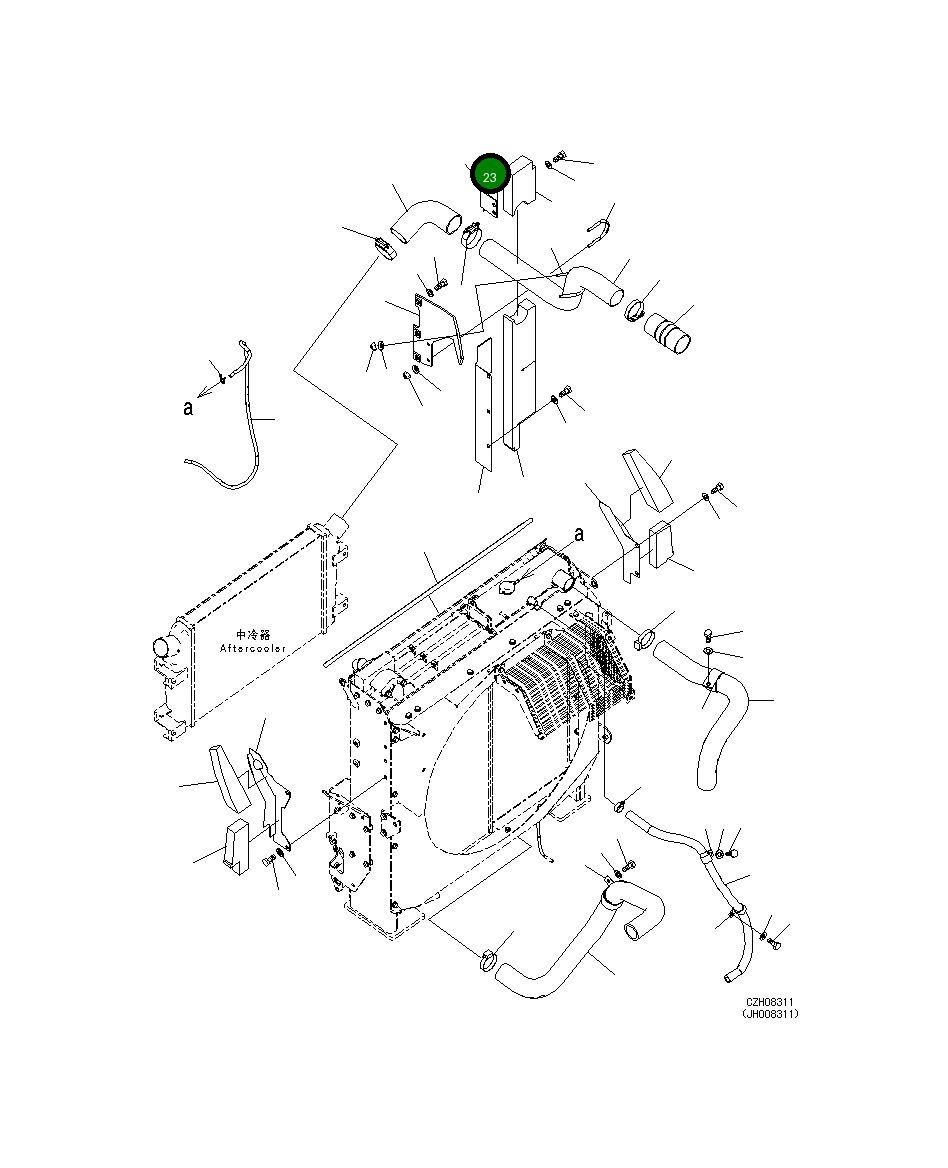 Крышка 207-03-75371 Komatsu