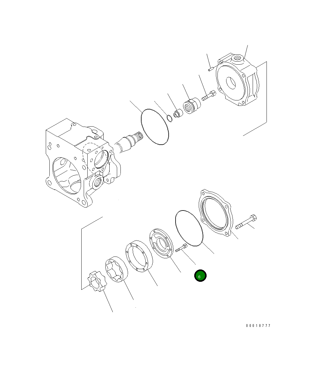 Болт 01252-60640 Komatsu