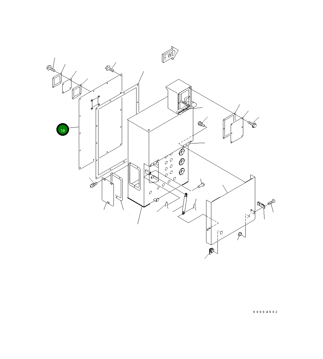 Крышка 8230-06-1250  Komatsu