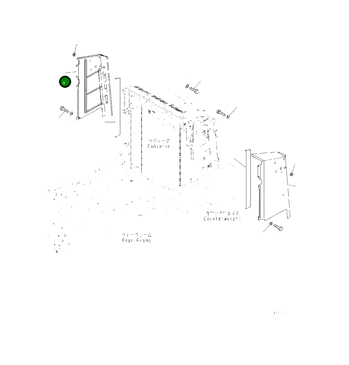 Крышка 425-54-51491 Komatsu