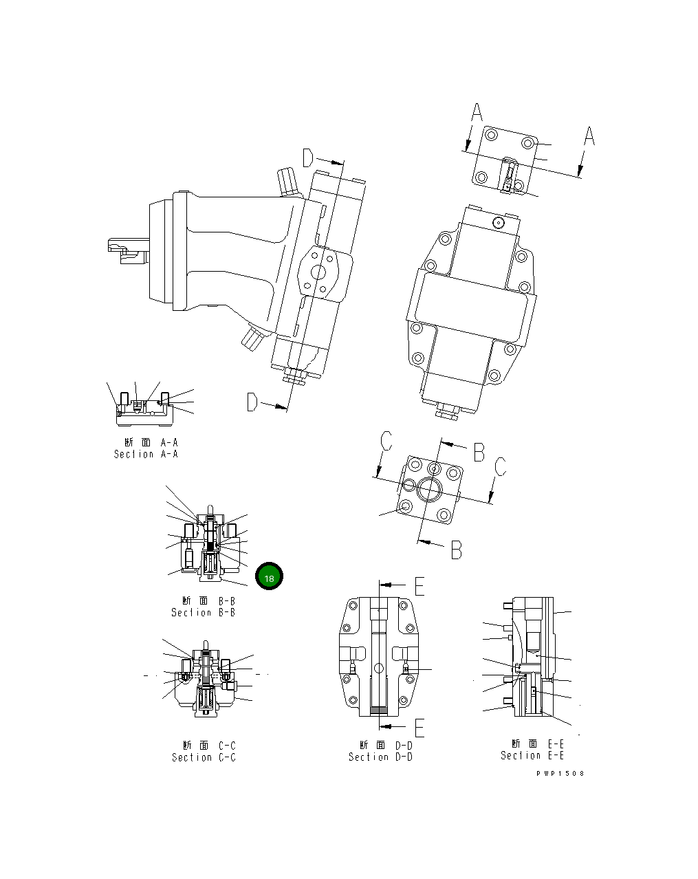 Кольцо уплотнительное (O-Ring) 20G-60-K6540  Komatsu