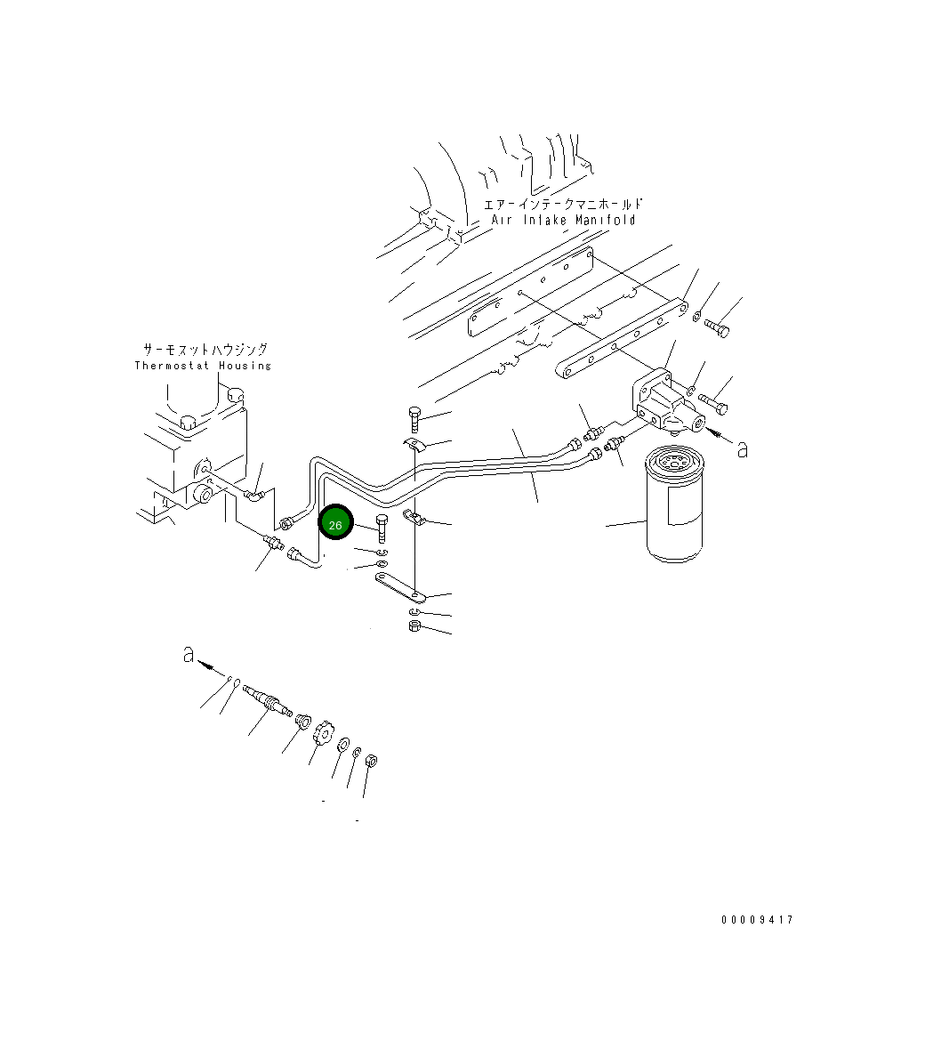 Болт 01010-30850 Komatsu