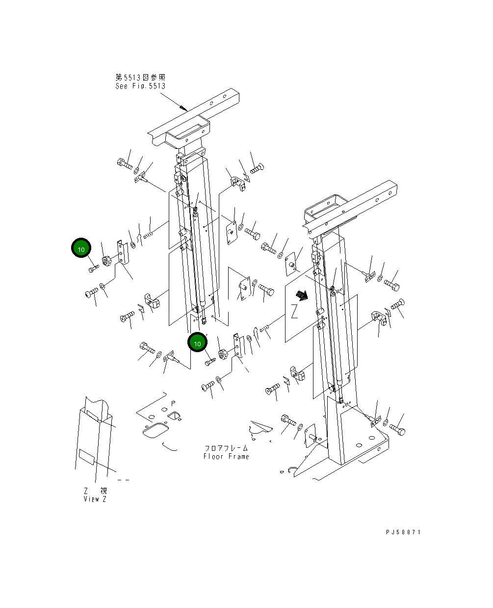 Болт 23E-957-3210 Komatsu