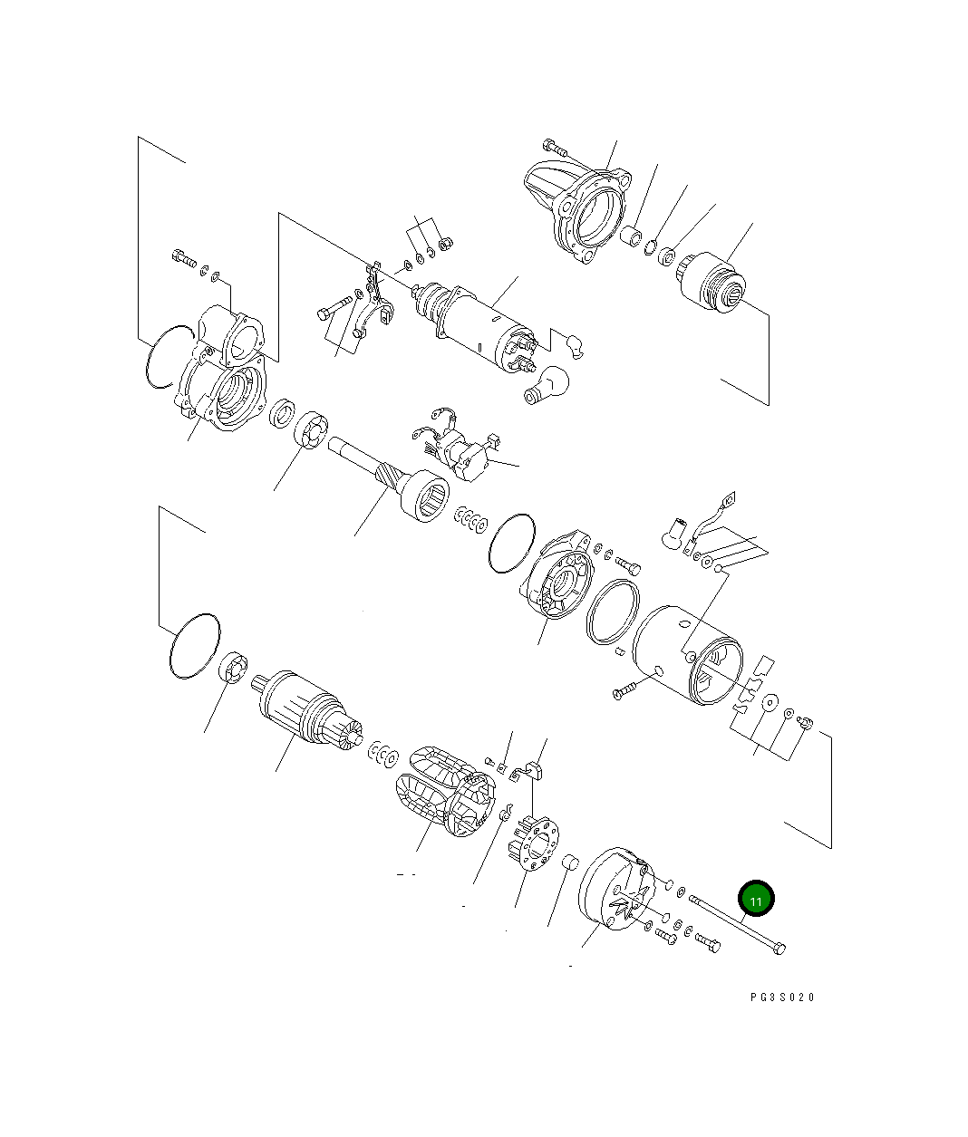 Болт KD0-23901-0030 Komatsu