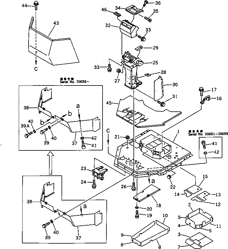 Болт 01010-01220  Komatsu