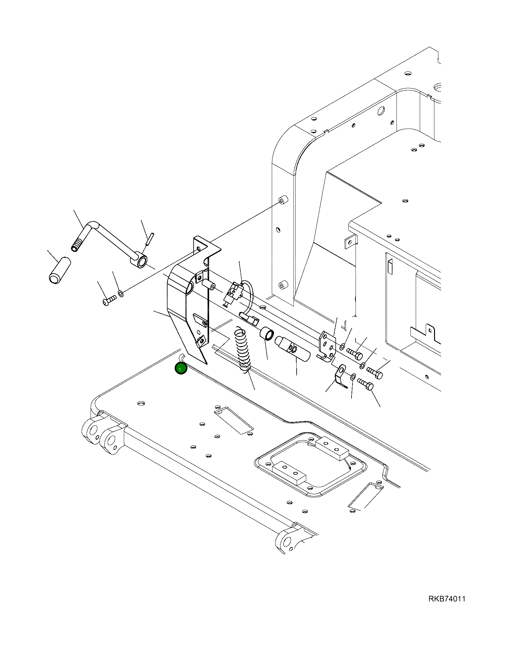 Крышка 2A1-43-21570 Komatsu