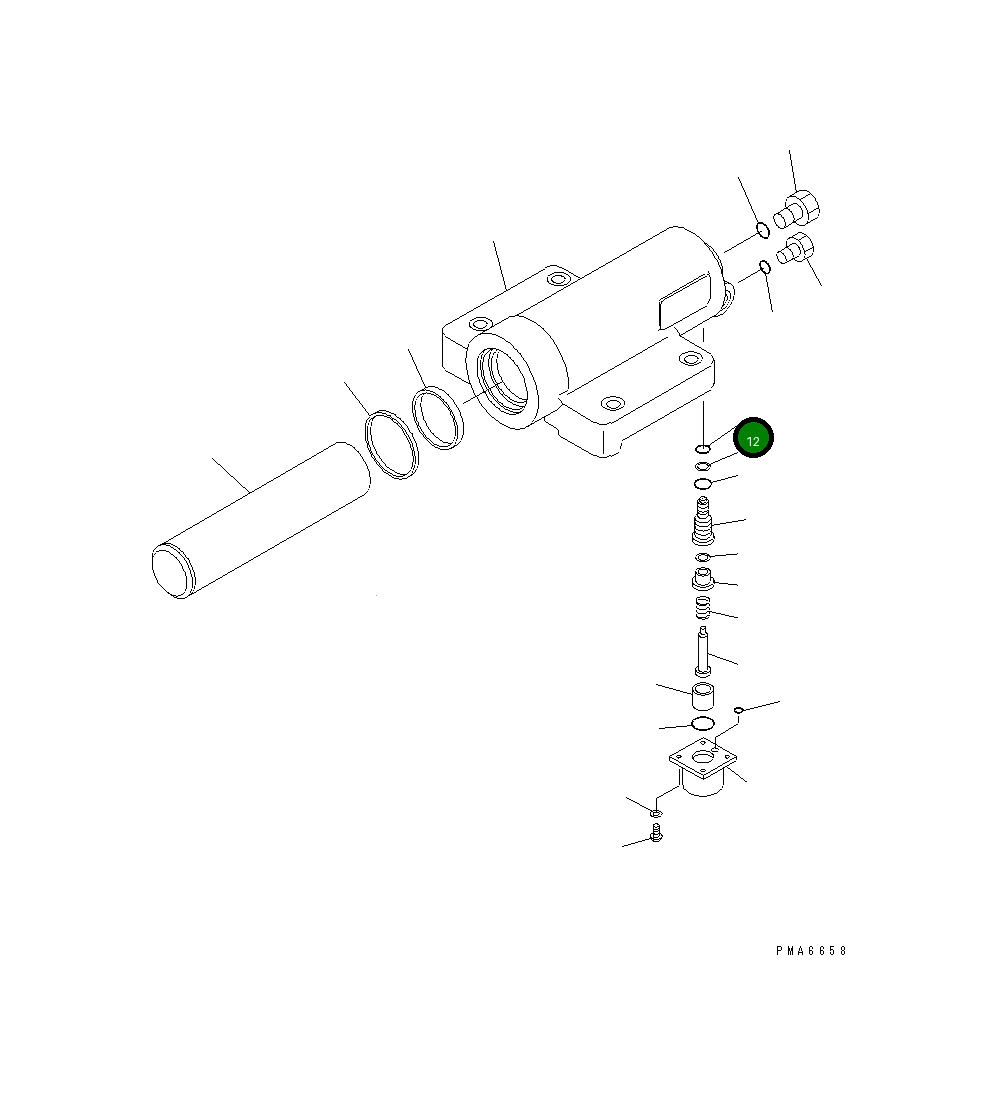 Кольцо уплотнительное (O-Ring) 20E-61-K1320 Komatsu