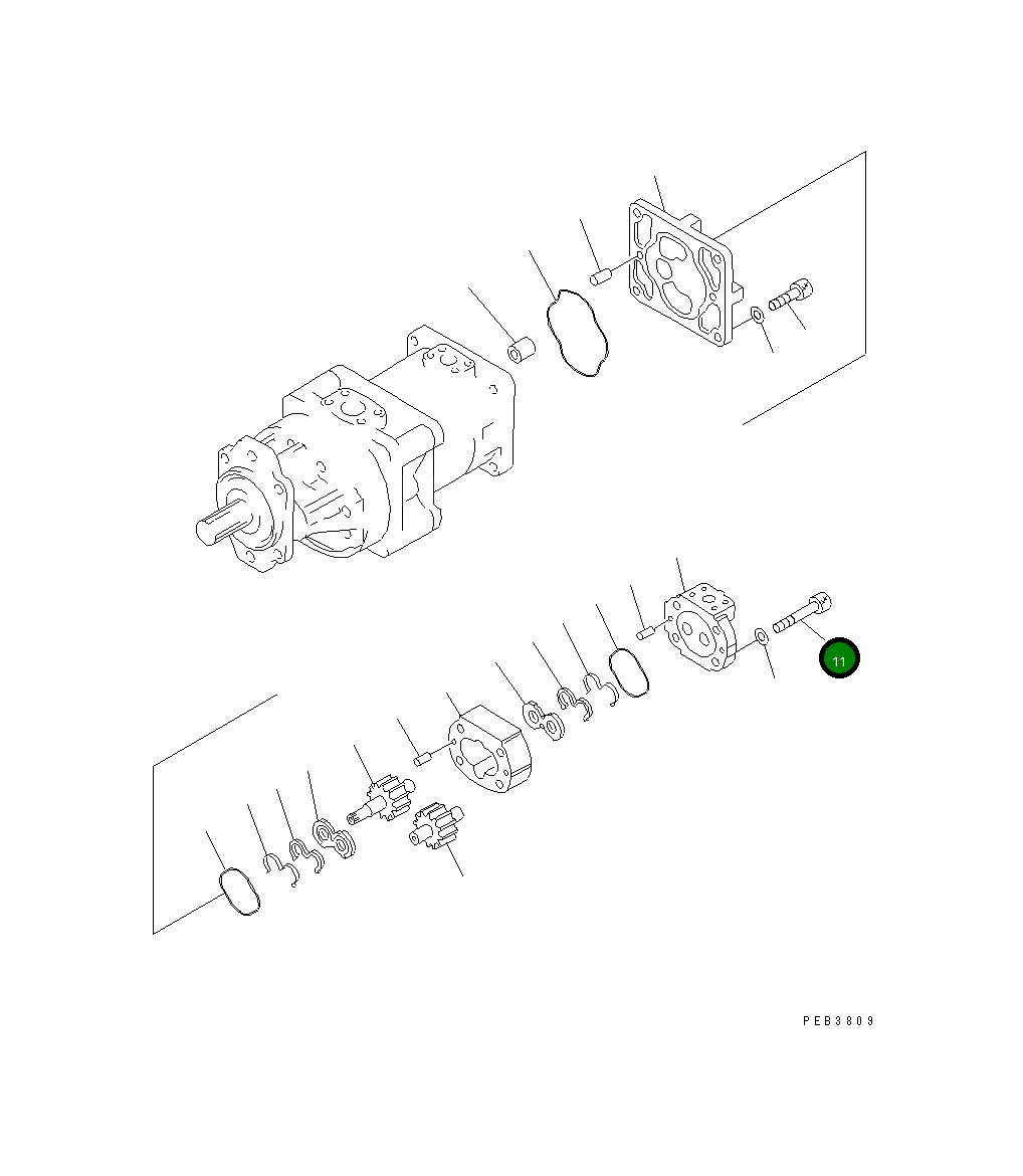 Болт 705-17-02740 Komatsu