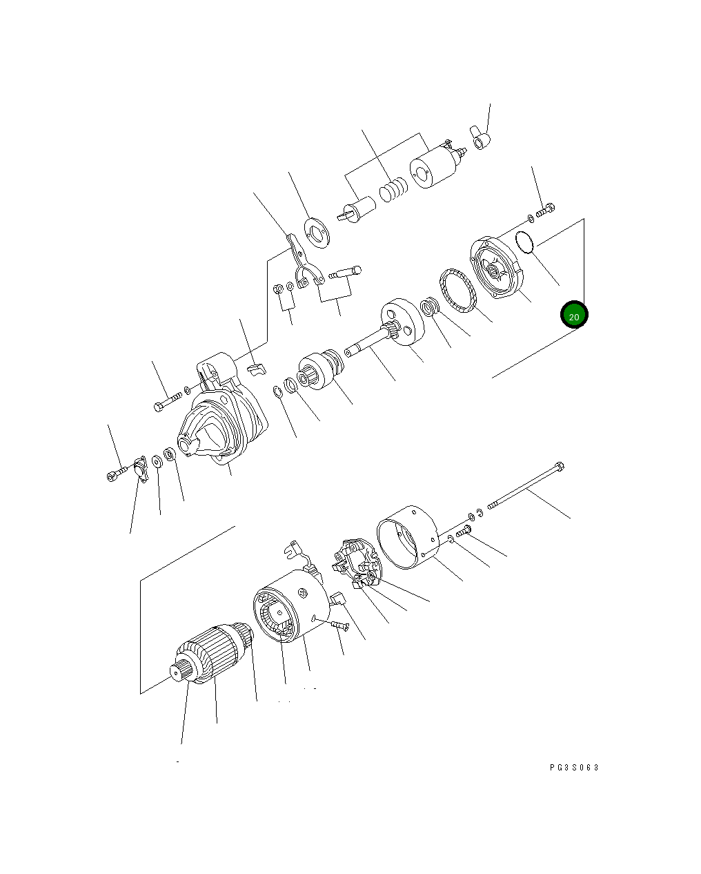 Кольцо уплотнительное (O-Ring) YM121254-77630 Komatsu