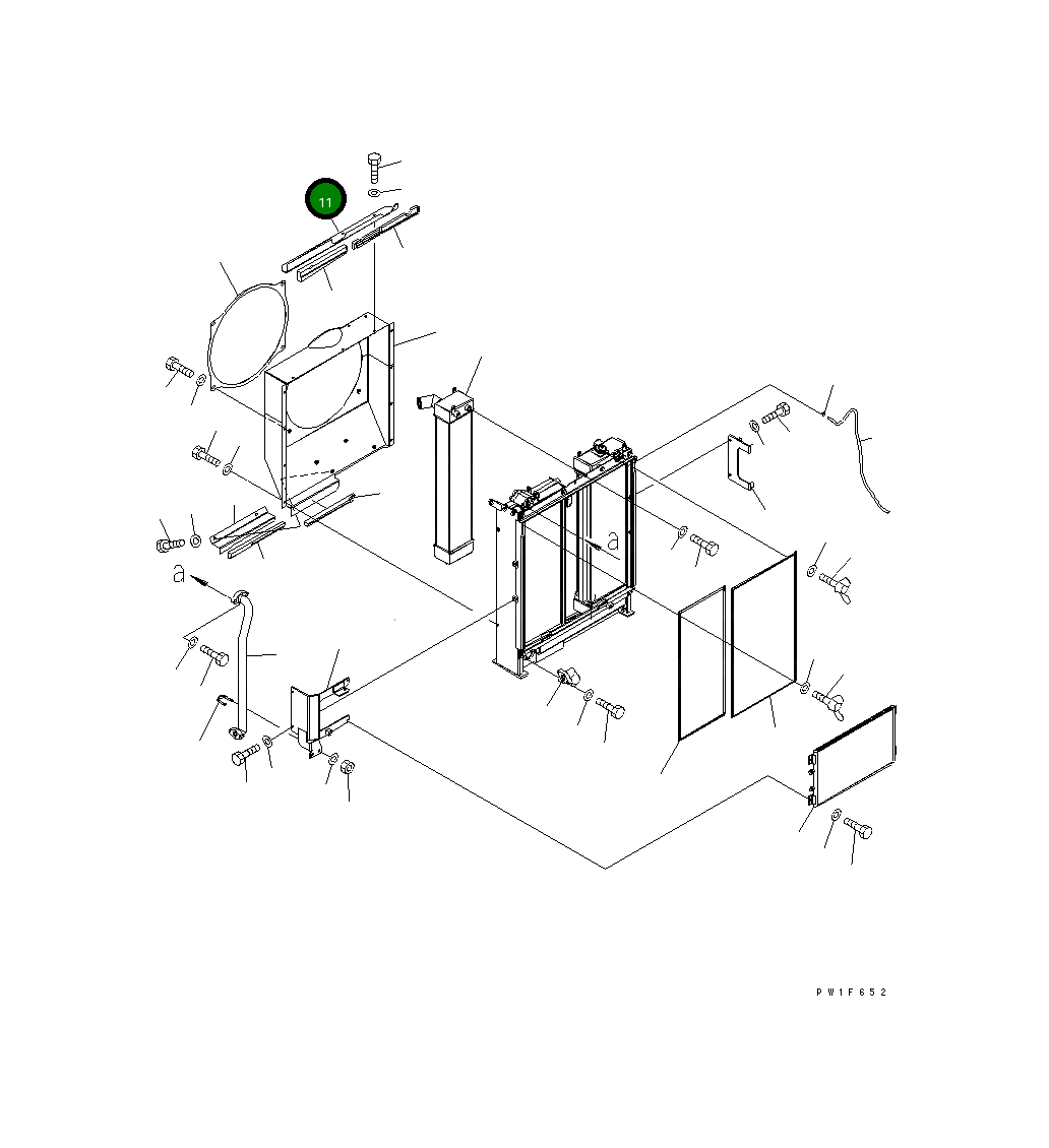 Крышка 21K-03-71830 Komatsu