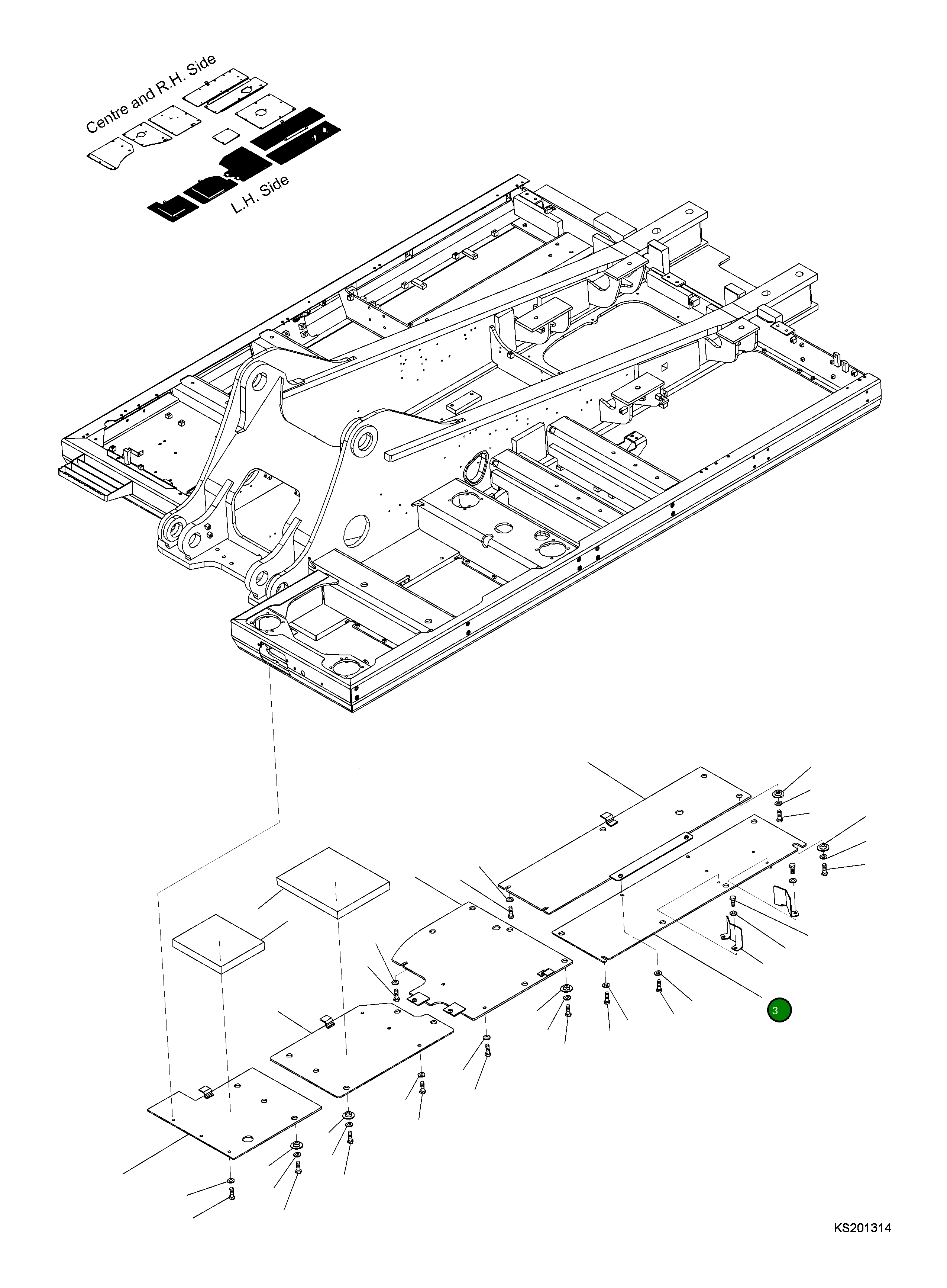 Крышка 207-54-KD420  Komatsu