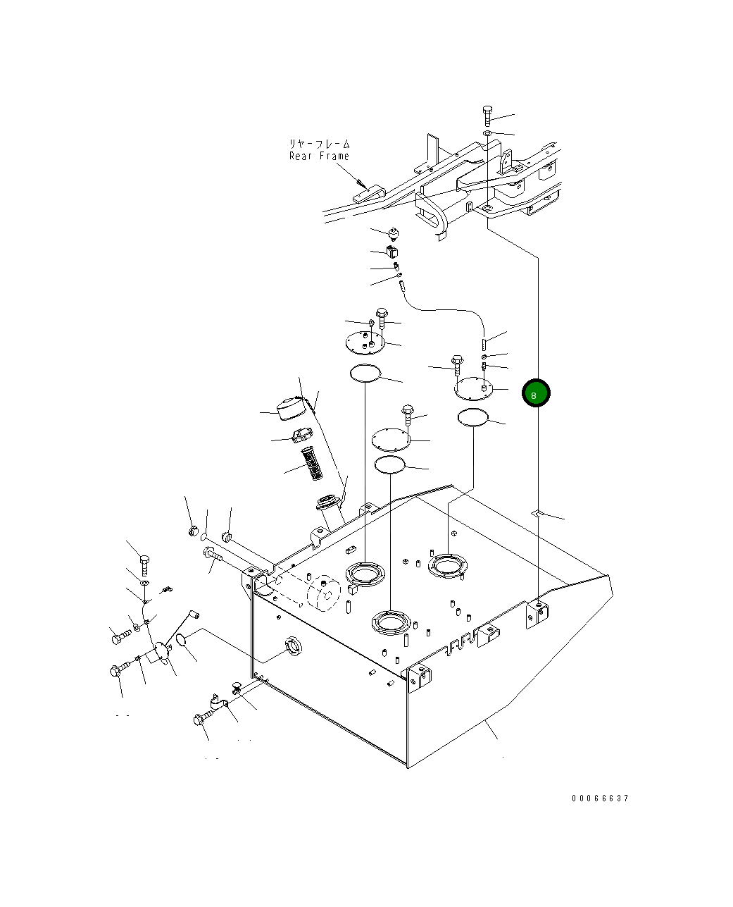 Крышка 427-04-21740 Komatsu