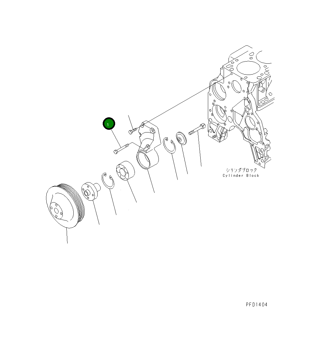Болт 01435-00875 Komatsu