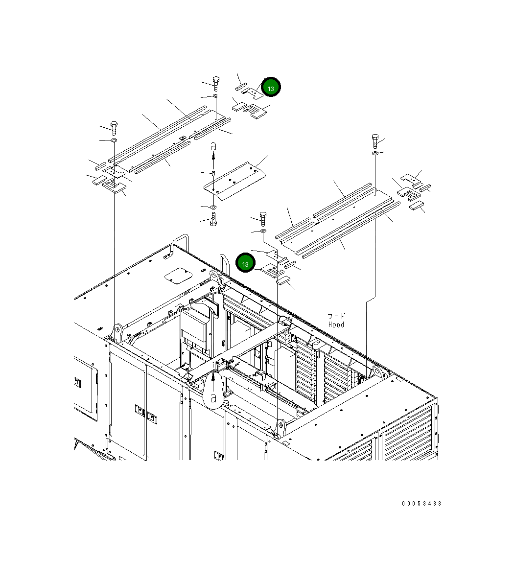 Крышка 21T-54-32651 Komatsu