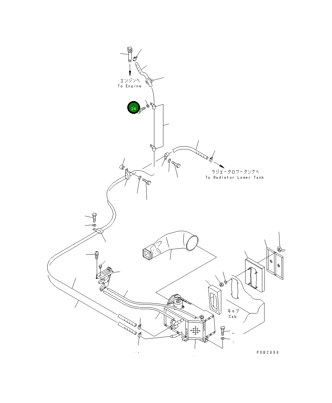 Болт 01010-510250 Komatsu